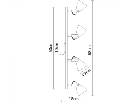 Спот Gotto A9189PL-4GY Arte Lamp Спот Gotto A9189PL-4GY Arte Lamp