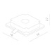 Точечный светильник Invisible A9214PL-1WH Arte Lamp
