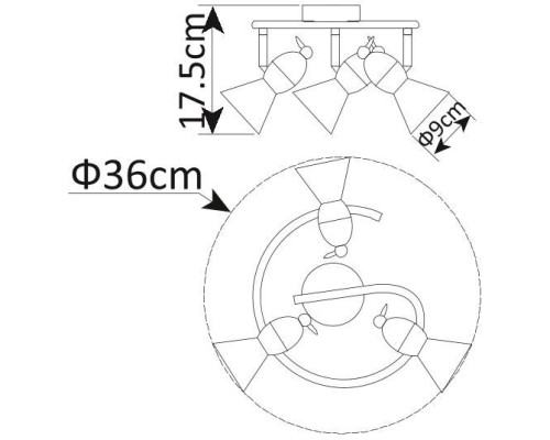 Спот Picchio A9229PL-3CC Arte Lamp Спот Picchio A9229PL-3CC Arte Lamp