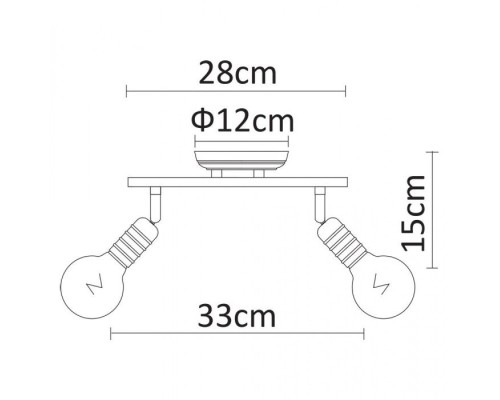 Спот Fuoco A9265AP-2CC Arte Lamp Спот Fuoco A9265AP-2CC Arte Lamp