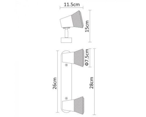 Спот Grid A9268AP-2WH Arte Lamp Спот Grid A9268AP-2WH Arte Lamp