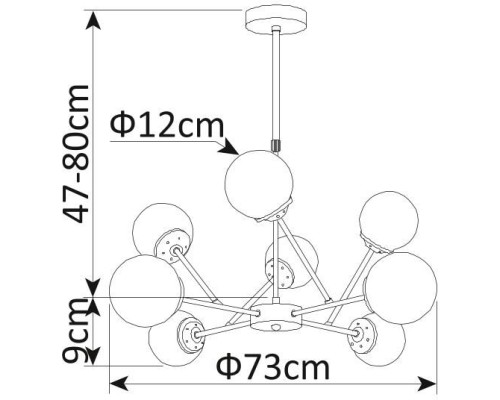 Подвесная люстра Arancia A9276LM-8CC Arte Lamp Подвесная люстра Arancia A9276LM-8CC Arte Lamp