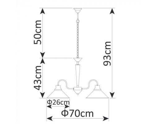 Подвесная люстра Bevel A9330LM-3BR Arte Lamp