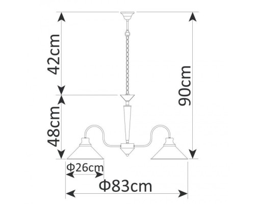 Подвесная люстра Bevel A9330LM-5BR Arte Lamp