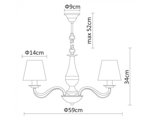 Подвесная люстра Felicia A9368LM-5AB Arte Lamp Подвесная люстра Felicia A9368LM-5AB Arte Lamp