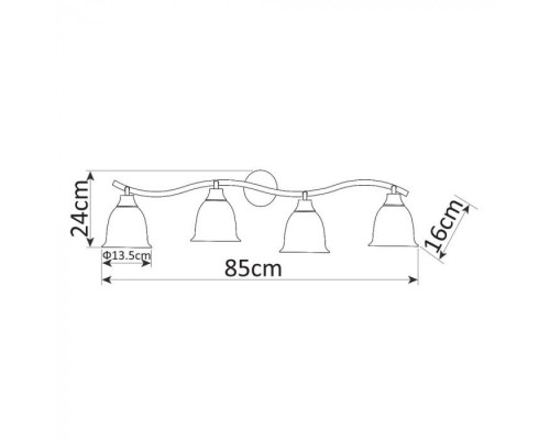 Спот Campana A9557PL-4BG Arte Lamp Спот Campana A9557PL-4BG Arte Lamp