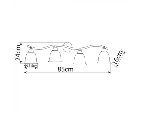 Спот Campana A9557PL-4CC Arte Lamp Спот Campana A9557PL-4CC Arte Lamp