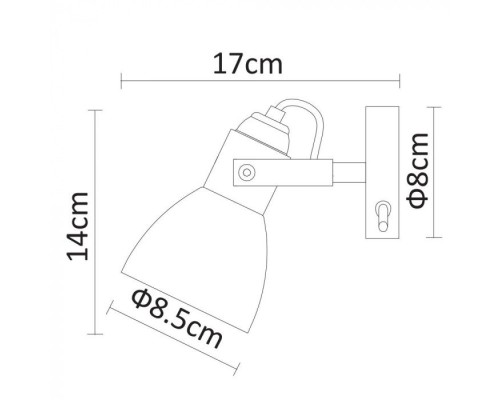 Спот Tulip A9581AP-1AB Arte Lamp Спот Tulip A9581AP-1AB Arte Lamp