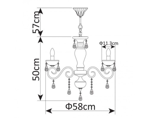 Подвесная люстра Onyx Green A9592LM-5AB Arte Lamp Подвесная люстра Onyx Green A9592LM-5AB Arte Lamp