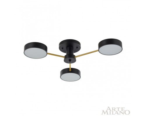 Потолочная люстра Ferrara 252006/3 Bk/Bk Arte Milano Потолочная люстра Ferrara 252006/3 Bk/Bk Arte Milano