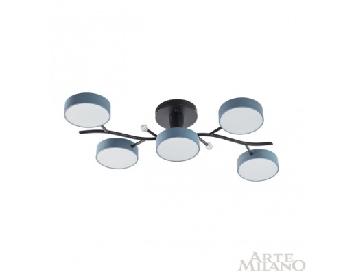 Потолочная люстра Ferrara 256606/5 Bk/Gr Arte Milano Потолочная люстра Ferrara 256606/5 Bk/Gr Arte Milano