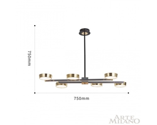 Потолочная люстра 271279/6L NI/GD Arte Milano Потолочная люстра 271279/6L NI/GD Arte Milano