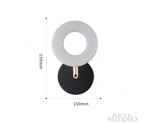 Бра 271399/1B BK/GD Arte Milano Бра 271399/1B BK/GD Arte Milano