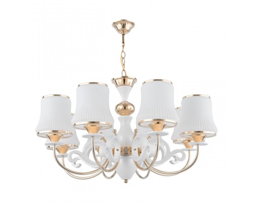 Подвесная люстра Florentia-1097 301097/8 Wh/Gd Arte Milano Подвесная люстра Florentia-1097 301097/8 Wh/Gd Arte Milano