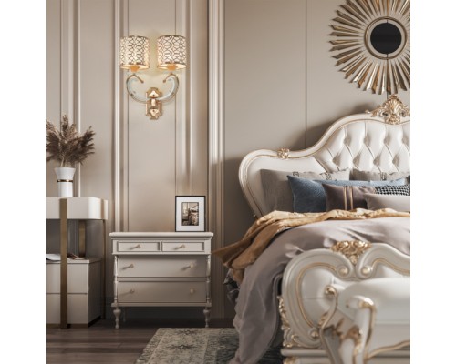 Бра Florentia-1237 301237/2W Wh/Gd Arte Milano Бра Florentia-1237 301237/2W Wh/Gd Arte Milano