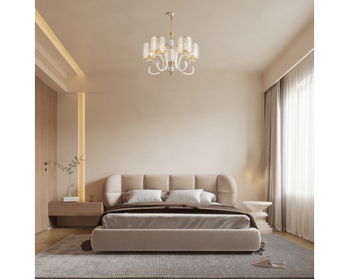 Подвесная люстра Florentia-1237 301237/5 Wh/Gd Arte Milano Подвесная люстра Florentia-1237 301237/5 Wh/Gd Arte Milano