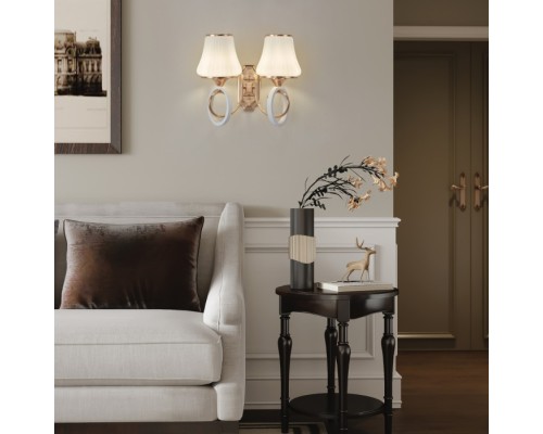 Бра Florentia-2387 302387/2W Wh/Gd Arte Milano Бра Florentia-2387 302387/2W Wh/Gd Arte Milano