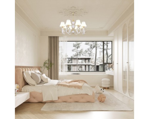 Подвесная люстра Florentia-2387 302387/8 Wh/Gd Arte Milano Подвесная люстра Florentia-2387 302387/8 Wh/Gd Arte Milano