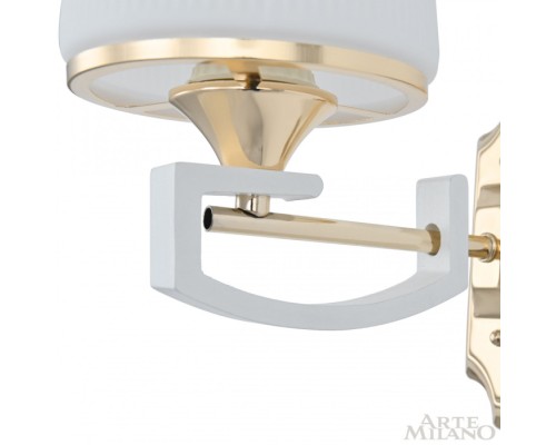 Бра Florentia-2457 302457/1W Wh/Gd Arte Milano Бра Florentia-2457 302457/1W Wh/Gd Arte Milano