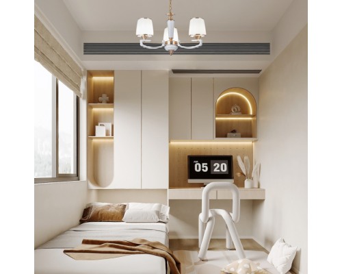 Подвесная люстра Florentia-2457 302457/3 Wh/Gd Arte Milano Подвесная люстра Florentia-2457 302457/3 Wh/Gd Arte Milano