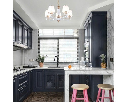 Подвесная люстра Florentia-2457 302457/5 Wh/Gd Arte Milano Подвесная люстра Florentia-2457 302457/5 Wh/Gd Arte Milano