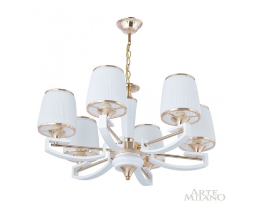 Подвесная люстра Florentia-2457 302457/6 Wh/Gd Arte Milano Подвесная люстра Florentia-2457 302457/6 Wh/Gd Arte Milano