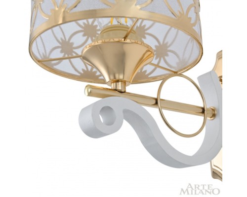 Бра Florentia-3097 303097/1W Wh/Gd Arte Milano Бра Florentia-3097 303097/1W Wh/Gd Arte Milano