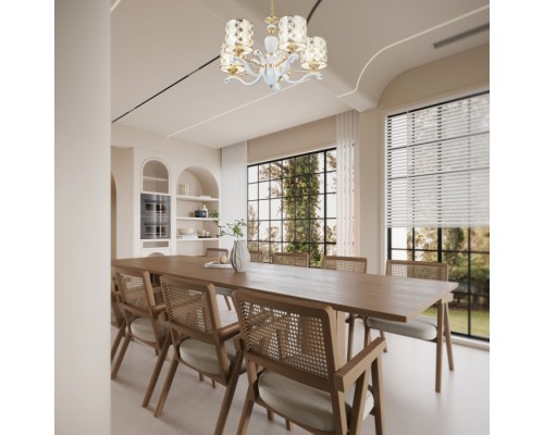 Подвесная люстра Florentia-3097 303097/5 Wh/Gd Arte Milano Подвесная люстра Florentia-3097 303097/5 Wh/Gd Arte Milano