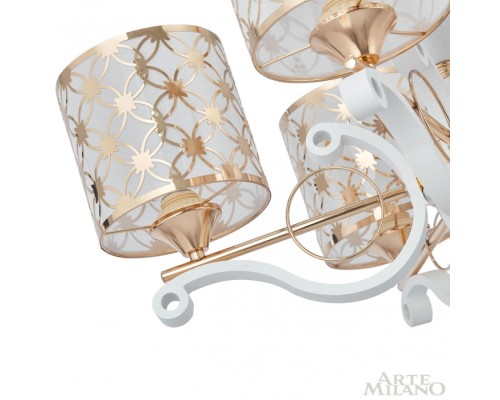 Подвесная люстра Florentia-3097 303097/5 Wh/Gd Arte Milano Подвесная люстра Florentia-3097 303097/5 Wh/Gd Arte Milano