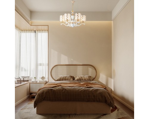 Подвесная люстра Florentia-3097 303097/6 Wh/Gd Arte Milano Подвесная люстра Florentia-3097 303097/6 Wh/Gd Arte Milano