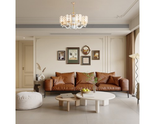 Подвесная люстра Florentia-3097 303097/8 Wh/Gd Arte Milano Подвесная люстра Florentia-3097 303097/8 Wh/Gd Arte Milano