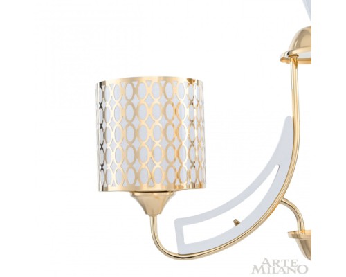 Подвесная люстра Florentia-3387 303387/3 Wh/Gd Arte Milano Подвесная люстра Florentia-3387 303387/3 Wh/Gd Arte Milano