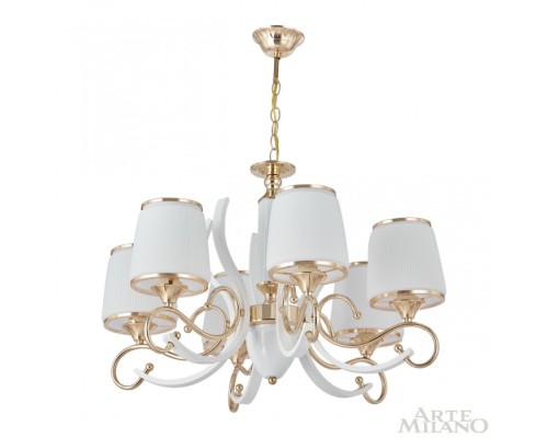 Подвесная люстра Florentia-3857 303857/6 Wh/Gd Arte Milano Подвесная люстра Florentia-3857 303857/6 Wh/Gd Arte Milano