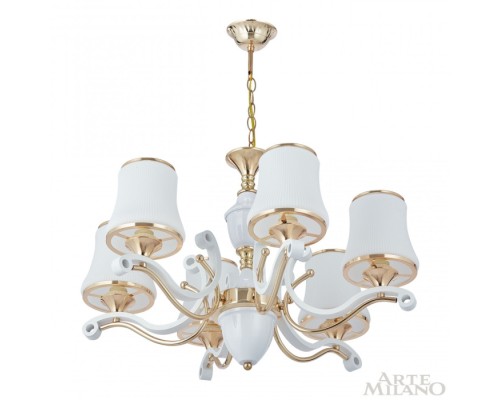 Подвесная люстра Florentia-3987 303987/6 Wh/Gd Arte Milano Подвесная люстра Florentia-3987 303987/6 Wh/Gd Arte Milano
