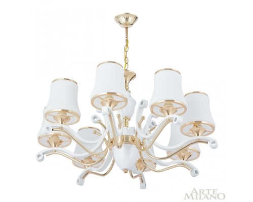 Подвесная люстра Florentia-3987 303987/8 Wh/Gd Arte Milano Подвесная люстра Florentia-3987 303987/8 Wh/Gd Arte Milano