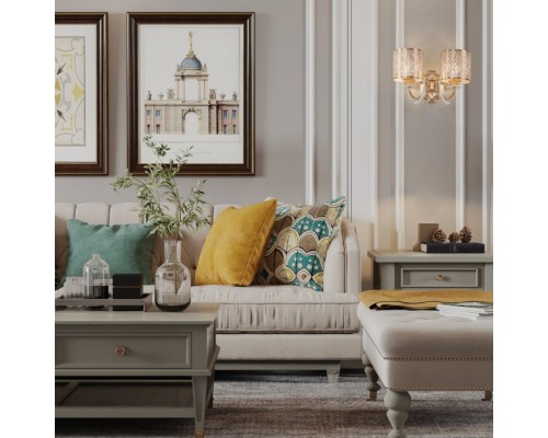 Бра Florentia-6067 306067/2W Wh/Gd Arte Milano