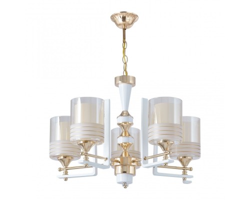 Подвесная люстра Florentia-6087 306087/5 Wh/Gd Arte Milano Подвесная люстра Florentia-6087 306087/5 Wh/Gd Arte Milano