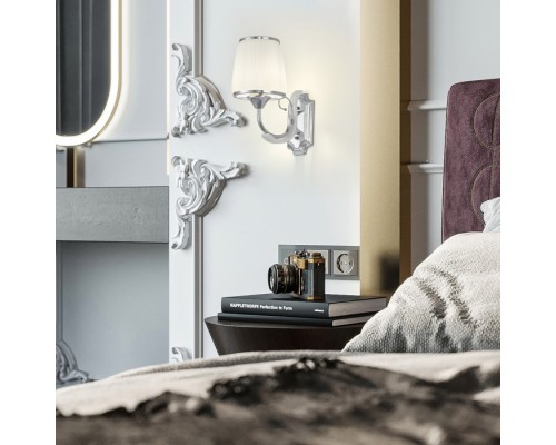 Бра Florentia-9247 309247/1W Wh/Ni Arte Milano Бра Florentia-9247 309247/1W Wh/Ni Arte Milano