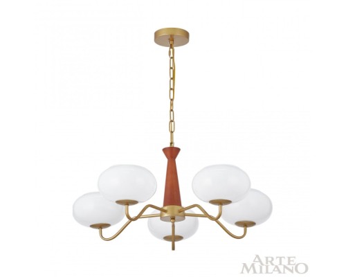 Подвесная люстра Napoli 310166/D680/5 BS/WD Arte Milano Подвесная люстра Napoli 310166/D680/5 BS/WD Arte Milano