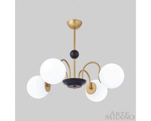 Потолочная люстра Napoli 312066/D700/4 BS/BK Arte Milano Потолочная люстра Napoli 312066/D700/4 BS/BK Arte Milano
