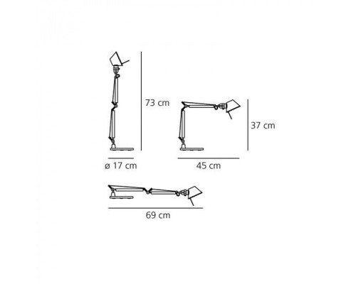 Офисная настольная лампа Tolomeo Micro A011830 Artemide