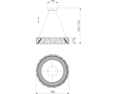 Подвесная люстра Cliff 90373/1 Bogate's Подвесная люстра Cliff 90373/1 Bogate's