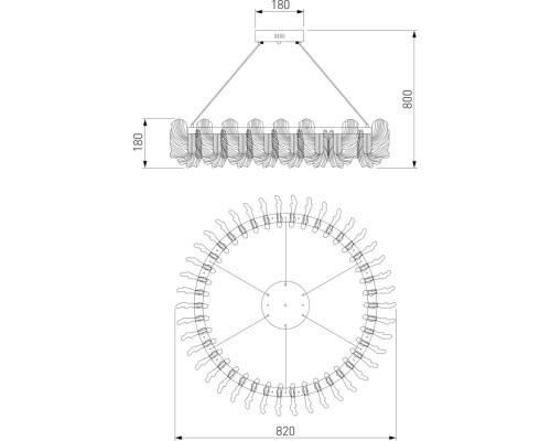 Подвесная люстра Farfalla 90375/1 Bogate's Подвесная люстра Farfalla 90375/1 Bogate's