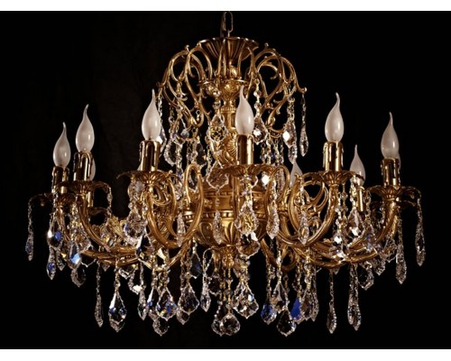 Подвесная люстра 8888 8888/12 AB Leaf crystal Brizzi Подвесная люстра 8888 8888/12 AB Leaf crystal Brizzi