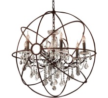 Подвесная люстра Foucault'S Orb 5014-D6 rusty DeLight Collection