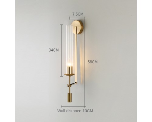 Бра Wall lamp 88043W brass DeLight Collection Бра Wall lamp 88043W brass DeLight Collection