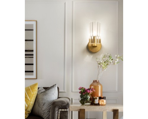 Бра Wall lamp 8816W gold/clear DeLight Collection Бра Wall lamp 8816W gold/clear DeLight Collection