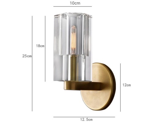 Бра Wall lamp 8816W gold/clear DeLight Collection Бра Wall lamp 8816W gold/clear DeLight Collection