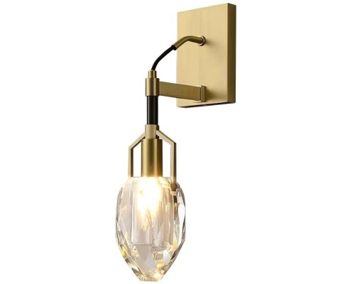 Бра Wall lamp 8960-1W brass/clear DeLight Collection Бра Wall lamp 8960-1W brass/clear DeLight Collection