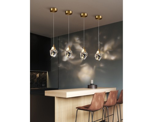 Подвесной светильник Crystal rock II 9701P/1 brass DeLight Collection Подвесной светильник Crystal rock II 9701P/1 brass DeLight Collection